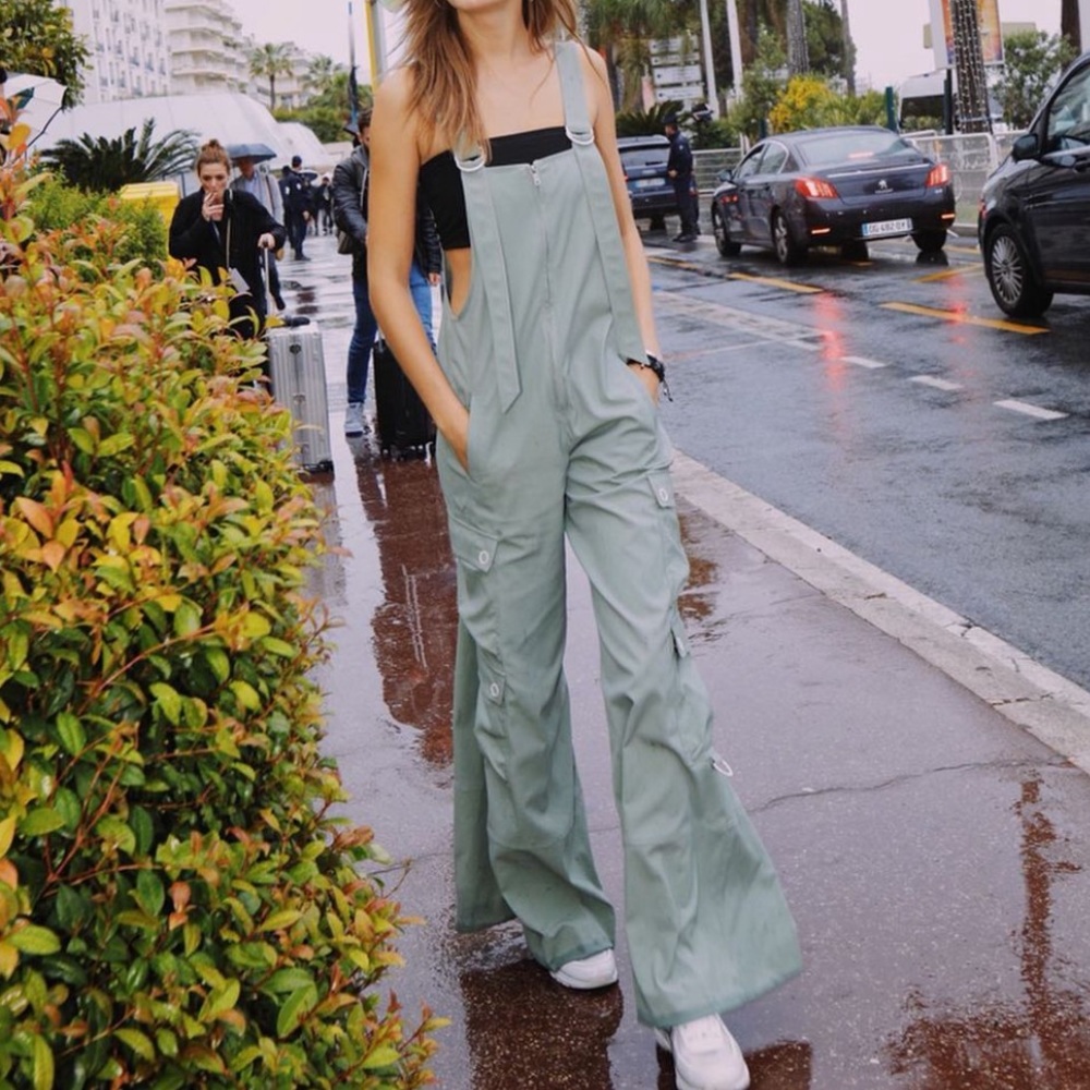 Johnathan Simkhai Green Overalls